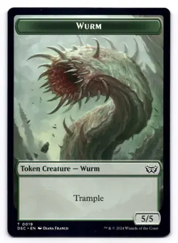 Wurm (0019) // Insect (0010) NM Commander: Duskmourn: House of Horror MTG Reg - Image 1