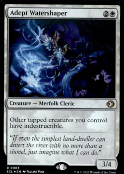 2026 Magic The Gathering Lorwyn Eclipsed Adept Watershaper Rare #0003 - Image 1