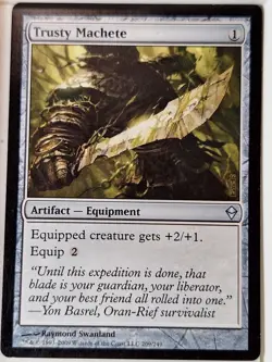 Trusty Machete - Zendikar - Magic the Gathering MTG Nice! - Image 1