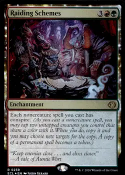 2026 Magic The Gathering Lorwyn Eclipsed Raiding Schemes Rare #0239 - Image 1