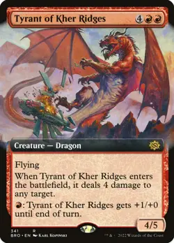MTG Tyrant of Kher Ridges Extended Art ** The Brothers' War ** English (NM) - Image 1