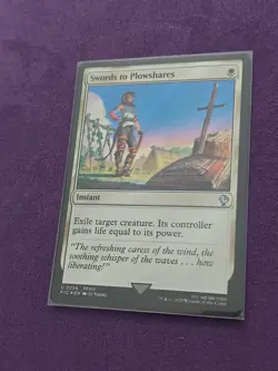 Swords to Plowshares (Surge Foil) #256 (NM) Final Fantasy FIC Magic MTG - Image 2