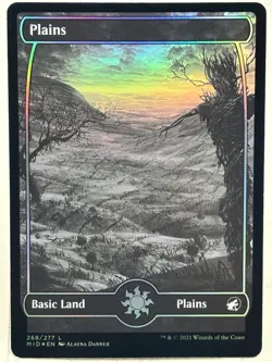 Plains NM/M* FOIL FULL ART Innistrad Midnight Hunt ENGLISH 268/277 -UnltdCards - Image 1