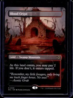 2026 Magic The Gathering Lorwyn Eclipsed Blood Crypt Borderless Rare #0349 - Image 1