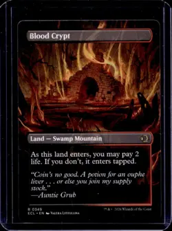 2026 Magic The Gathering Lorwyn Eclipsed Blood Crypt Borderless Rare #0349 - Image 2