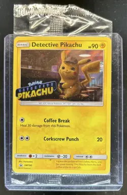 2016-19 Pokemon SM Black Star Promos Detective Pikachu #SM190b - Image 1