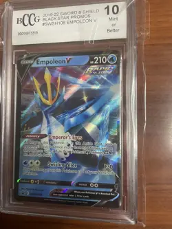 EMPOLEON V SWSH108 - BCCG 10 MINT - Sword Shield Promo Ultra Rare - Pokemon TCG - Image 1