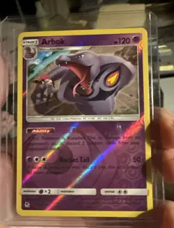Arbok 27/68 Hidden Fates 2019 Reverse Holo Foil Rare Pokemon TCG Card - Image 2