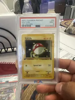 Pokemon Team Rocket VOLTORB #69/82 1st Edition PSA 9 Mint - Image 1