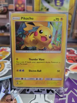 Pokemon Pikachu TCG Black Star Promo Holo Card SM76 - Image 1