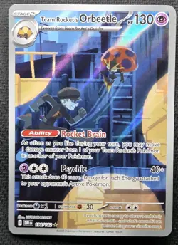 Pokemon TCG Team Rockets Orbeetle Destined Rivals 198/182 Near Mint Pack Fresh! - Image 1