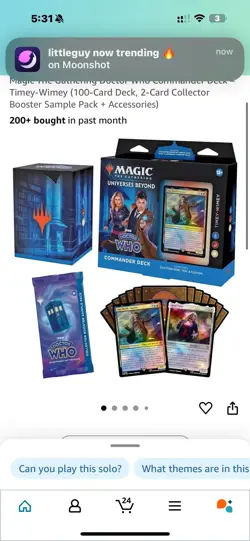 MTG Universes Beyond: Doctor Who Timey Wimey Commander Deck New Sealed - Image 2