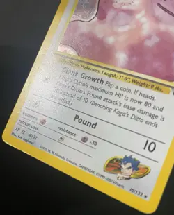 Koga's Ditto 10/132 Gym Challenge Holo - Pokemon Card - Image 5