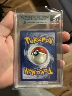 1999 Pokemon TCG Moltres 12/62 Fossil Holo Rare BGS 7.5 BECKETT - Image 2