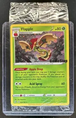 2020 Pokemon SWSH Rebel Clash Flapple Promos Holo #022/192 - Image 1