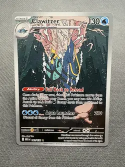 Clawitzer 141/132 Illustration Rare Mega Evolution Pokemon Near Mint - Image 1