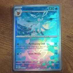 Pokemon Glaceon 025/131 Sv: Prismatic Evolutions Rare Full Art Holo HP120 - Image 1