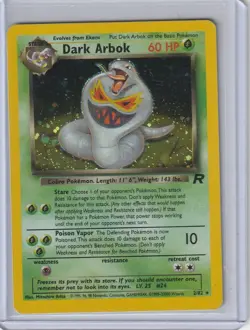 Pokemon Dark Arbok (2) Team Rocket TR Holo Unlimited 02/82 LP TCG - Image 1