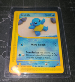 Pokemon TCG Squirtle 131/165 Expedition Common Regular e-Reader - Image 3