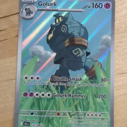 Pokemon Golurk Illustration Rare Holo Sv: Black Bolt 160 HP 123/086 - Image 1