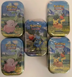 Pokemon TCG Mega Evolution Ascended Heroes Mini Tin New Sealed, 5 tins - Image 1