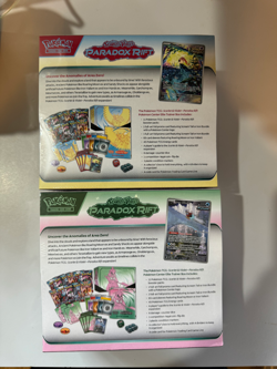 (SET OF 2!) Pokemon Paradox Rift Pokemon Center ETBs Roaring Moon & Iron Valiant 820650874161 - Image 3