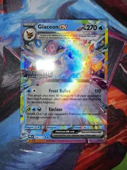 Pokemon SEALED Glaceon ex 026/131 Prismatic Evolutions Surprise Box Promo Holo!! - Image 1