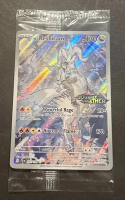 Pokemon TCG N's Reshiram 167/159 Stamped Box Topper Promo SEALED - NM - Image 1