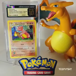 🔥L👀K🔥👑CGC PRISTINE 10👑2023 POKEMON CHARMELEON CLC #002/034✨HOLO🥩CLASSIC R - Image 2