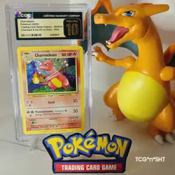 🔥L👀K🔥👑CGC PRISTINE 10👑2023 POKEMON CHARMELEON CLC #002/034✨HOLO🥩CLASSIC R - Image 3