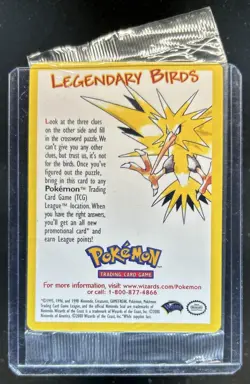 2000 Pokemon The Movie Legendary Birds Promo Sealed - Image 1