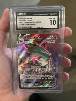 Pokemon Rayquaza VMAX TG20/TG30 Silver Tempest Character Rare CGC 10 English - Image 1