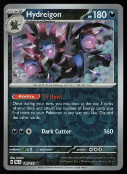 Hydreigon 140/193 Rare Paldea Evolved Pokemon Reverse Holo Lightly Played - Image 1