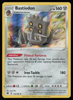 Bastiodon 110/189 Holo Rare Astral Radiance Pokemon Holo Lightly Played - Image 1
