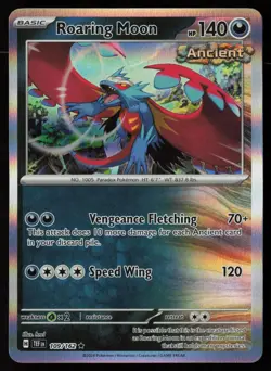 Roaring Moon 109/162 Rare Temporal Forces Pokemon Holo Near Mint - Image 1