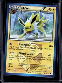 2013 Pokemon Black & White Plasma Freeze Jolteon #34/116 - Image 1