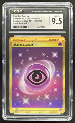 2023 Pokemon SV 151 JP Basic Psychic Energy Holo Ultra Rare #210/165 CGC 9.5 - Image 1