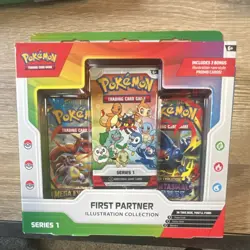 Pokemon TCG First Partner Illustration Collection Series 1 Promo Box - Image 1