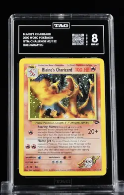 Pokemon TCG Blaine's Charizard Gym Challenge Holo Unlimited ✅ Corrected Symbol - Image 1