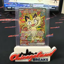 Pokemon Meowth ex Full Art Holo SIR 121/088 Perfect Order Set - Image 1