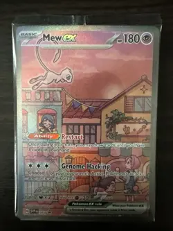 Mew ex SVP 053 Pokemon TCG Scarlet Violet 151 Black Star Promo Full Art SEALED - Image 1