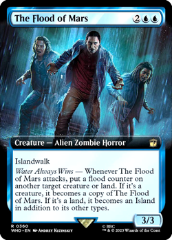 MTG The Flood of Mars 360 Rare Foil Extended Art Doctor Who - Image 1