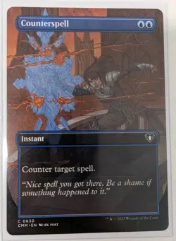 Counterspell (Borderless) - MTG Commander Masters Regular - Image 1