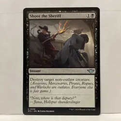 MTG Shoot the Sheriff Magic: The Gathering Outlaws of Thunder Junction #0106 - Image 1