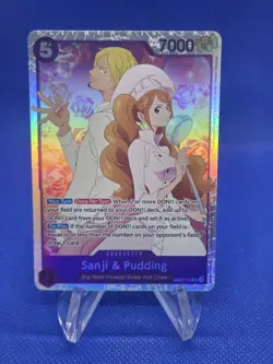 One Piece Extra Booster Anime 25th Collection Sanji & Pudding EB02-035 SR NM - Image 1