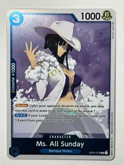 Ms. All Sunday OP01-079 Romance Dawn Pre Errata/1st Edition Foil One Piece MINT - Image 2