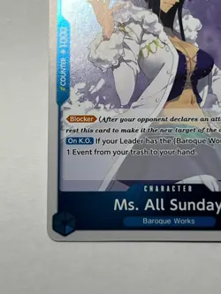 Ms. All Sunday OP01-079 Romance Dawn Pre Errata/1st Edition Foil One Piece MINT - Image 5