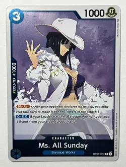 Ms. All Sunday OP01-079 Romance Dawn Pre Errata/1st Edition Foil One Piece - Image 2