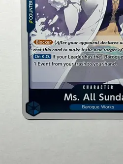 Ms. All Sunday OP01-079 Romance Dawn Pre Errata/1st Edition Foil One Piece - Image 5