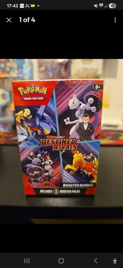 X2 Pokemon TCG Destined Rivals Booster Bundle (6 Packs) | Brand New & Sealed | ✨ - Image 1